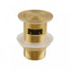32/40mm Brushed Yellow Gold Solid Brass Basin Pop Up Waste with Overflow - NZHomeware