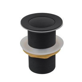 32/40mm Solid Brass Basin Pop Up Waste with NO Overflow Matt Black - NZHomeware