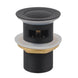 32/40mm Solid Brass Basin Pop Up Waste with Overflow Matt Black - NZHomeware