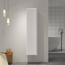 350x300x1600mm Height Plywood Fluted Tall Cabinet Matt White - NZHomeware