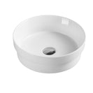360*360*115mm Bathroom Round Above Counter White Ceramic Wash Basin - NZHomeware