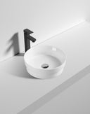 360*360*115mm Bathroom Round Above Counter White Ceramic Wash Basin - NZHomeware
