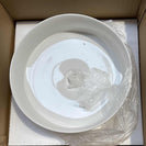360*360*120mm Bathroom Round Above Counter White Ceramic Wash Basin - NZHomeware