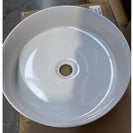 360*360*120mm Bathroom Round Above Counter White Ceramic Wash Basin - NZHomeware