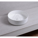 360*360*120mm Bathroom Round Above Counter White Ceramic Wash Basin - NZHomeware