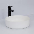 365*365*125mm Round Above Counter Basin | Matt White Ceramic Wash Basin NZ - NZHomeware