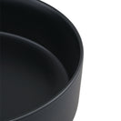 365mm Bathroom Above Counter Matt Black Ceramic Wash Basin