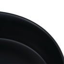 365mm Bathroom Above Counter Matt Black Ceramic Wash Basin