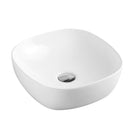 370x370x115mm Bathroom Square Above Counter White Ceramic Wash Basin - NZHomeware