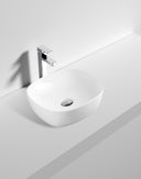 370x370x115mm Bathroom Square Above Counter White Ceramic Wash Basin - NZHomeware
