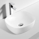 370x370x115mm Bathroom Square Above Counter White Ceramic Wash Basin - NZHomeware