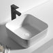 385x385x140mm Bathroom Square Above Counter White Ceramic Wash Basin - NZHomeware