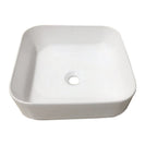 385x385x140mm Bathroom Square Above Counter White Ceramic Wash Basin - NZHomeware