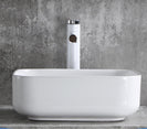 385x385x140mm Bathroom Square Above Counter White Ceramic Wash Basin - NZHomeware