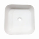 385x385x140mm Bathroom Square Above Counter White Ceramic Wash Basin - NZHomeware