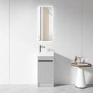 3D - 40H 400mmx220mmx750mm Grey Hand Basin PLYWOOD FLOOR STANDING VANITY - NZHomeware