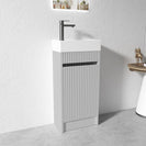 3D - 40H 400mmx220mmx750mm Grey Hand Basin PLYWOOD FLOOR STANDING VANITY - NZHomeware