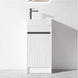 3D - 40W 400mmx220mmx750mm White Hand Basin PLYWOOD FLOOR STANDING VANITY - NZHomeware