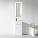 3D - 40W 400mmx220mmx750mm White Hand Basin PLYWOOD FLOOR STANDING VANITY - NZHomeware