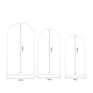 3PCs Wedding Metal Arch Backdrop Stand For Wedding Baby Shower Birthday Anniversary Graduation Garden Balloon Arch Decoration White - NZHomeware