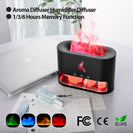 4 - Color Salt Stone 3D Flame Aroma Diffuser | Ultrasonic Essential Oil Humidifier USB - C NZ - NZHomeware