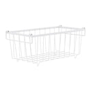 4 Pack Stackable Freezer Storage Baskets Carbon Steel Organizer Bins with Handles - NZHomeware