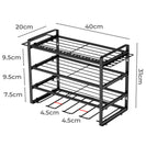 4 - Tier Wall - Mounted Power Tool Organizer | Heavy - Duty Carbon Steel Drill Holder Rack for Garage NZ - NZHomeware
