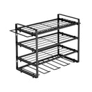 4 - Tier Wall - Mounted Power Tool Organizer | Heavy - Duty Carbon Steel Drill Holder Rack for Garage NZ - NZHomeware