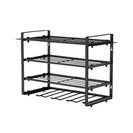 4 - Tier Wall - Mounted Power Tool Organizer | Heavy - Duty Carbon Steel Drill Holder Rack for Garage NZ - NZHomeware
