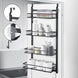 4 Tiers Kitchen Bathroom Pantry Over The Door Hanging Organizer Adjustable Baskets Storage Rack Shampoo Conditioner Body Wash Shelf - NZHomeware