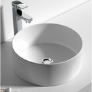 400*400*150mm Bathroom Round Above Counter White Ceramic Wash Basin - NZHomeware