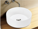 400*400*150mm Bathroom Round Above Counter White Ceramic Wash Basin - NZHomeware
