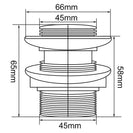 40mm Solid Brass Pop Up Bath Waste - NZHomeware