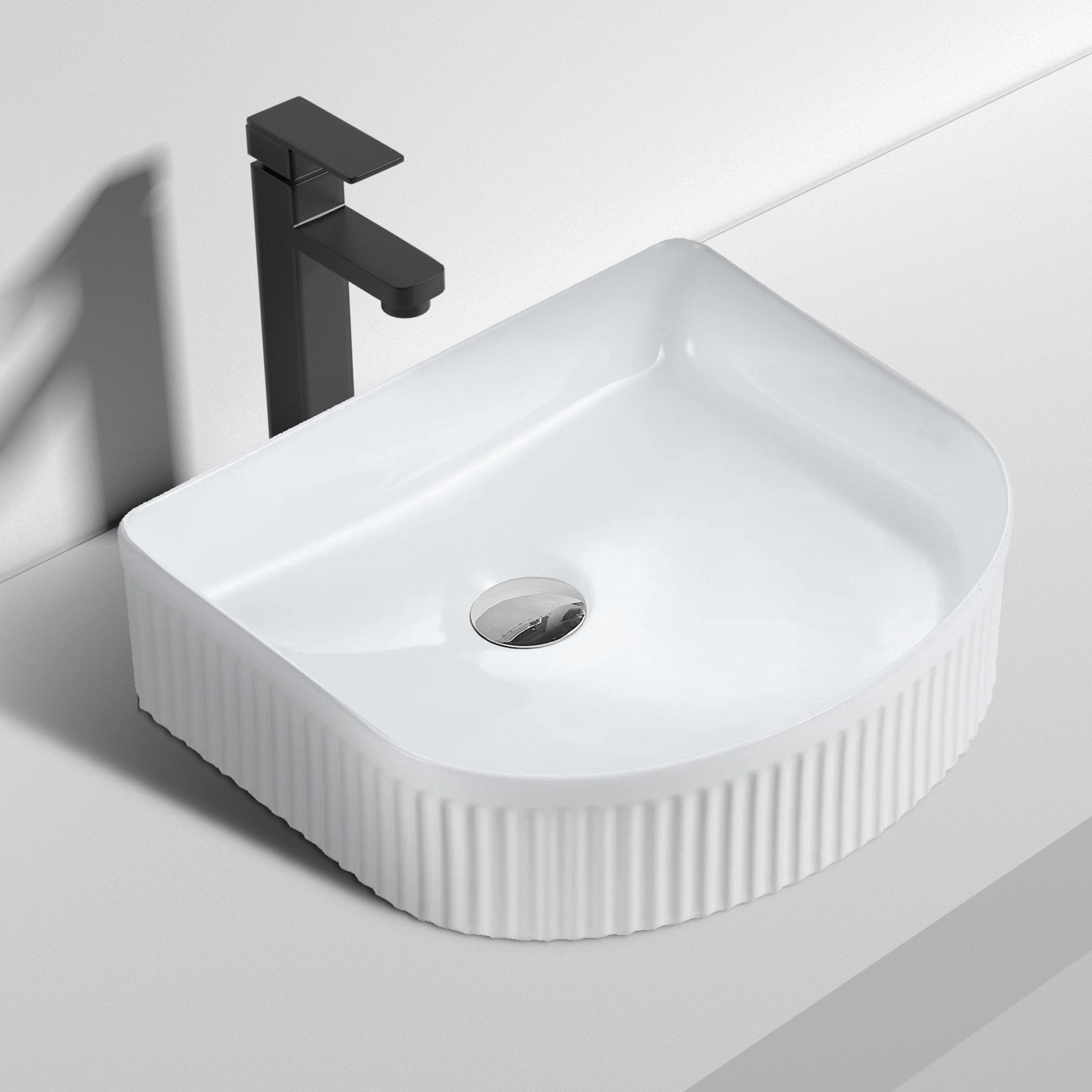 Arch Basins NZ | Curved Ceramic Vessel Sinks & Fluted Bathroom Basins