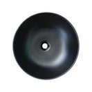 415*415*135mm Bathroom Round Above Counter Matt Black Ceramic Wash Basin - NZHomeware
