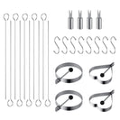 42 - Piece Grill & Griddle Accessories Set Stainless Steel BBQ Tool Kit with Portable Carry Bag - NZHomeware