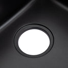 422x422x203mm Black Granite Stone Kitchen Laundry Sink Single Bowl Top/Undermount - NZHomeware