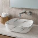 455*325*135mm Rectangle Carrara White Above Counter Basin | Ceramic Wash Basin NZ - NZHomeware