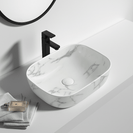 455*325*135mm Rectangle Carrara White Above Counter Basin | Ceramic Wash Basin NZ - NZHomeware