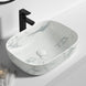 455*325*135mm Rectangle Carrara White Above Counter Basin | Ceramic Wash Basin NZ - NZHomeware