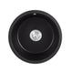 460x220mm Black Granite Quartz Stone Kitchen/Laundry Sink Round Single Bowl with Overflow Top/Under Mount - NZHomeware