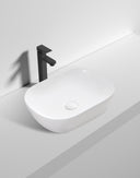 465*375*115mm Above Counter Rectangle Matt White Ceramic Basin Counter Top Wash Basin - NZHomeware