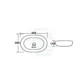 485*395*145mm Modern Rectangle Above Counter Ceramic Wash Basin - NZHomeware
