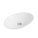 490*350*95mm Bathroom Oval Above Counter Gloss White Ceramic Wash Vessel Basin - NZHomeware
