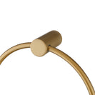 Lattice Edition Knurled Brushed Yellow Gold Hand Towel Ring Towel Rail Stainless Steel 304