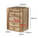 5 - Layer Wood Jewelry Box with Mirror and Drawers for Women - Organize and Store Necklaces, Earrings, Rings, and Bracelets with Ease - NZHomeware