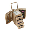 5 - Layer Wood Jewelry Box with Mirror and Drawers for Women - Organize and Store Necklaces, Earrings, Rings, and Bracelets with Ease - NZHomeware
