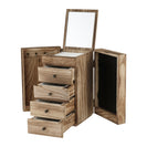 5 - Layer Wood Jewelry Box with Mirror and Drawers for Women - Organize and Store Necklaces, Earrings, Rings, and Bracelets with Ease - NZHomeware
