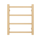 500Hx420Wx120D Gold Electric Heated Towel Rack | 4 - Bar Compact Towel Warmer for Small Bathrooms NZ - NZHomeware