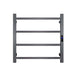500Hx600Wx110D Gunmetal Grey Electric Heated Towel Rack With Timer 4 Bars - NZHomeware
